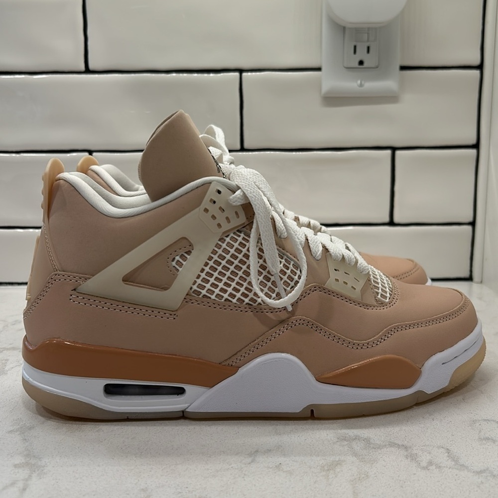 Nike Air Jordan 4 Retro High Top‎ Rose Gold Shimmer 2021 DJ0675-200 - Picture 16 of 16